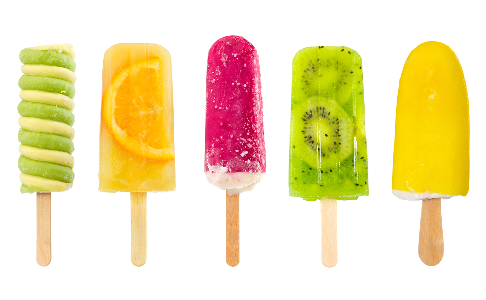 A variety of popsicles