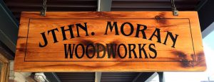 Sign for Jonathan Moran Woodworks